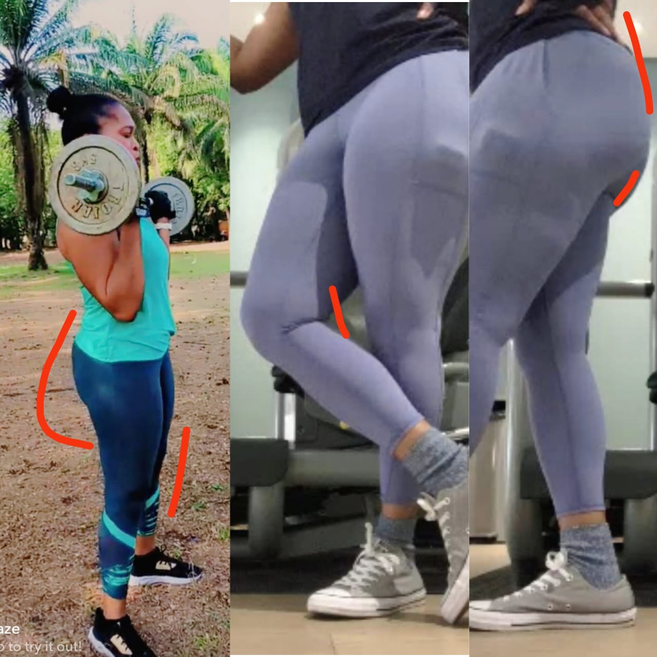 Client 1 before and after transformation